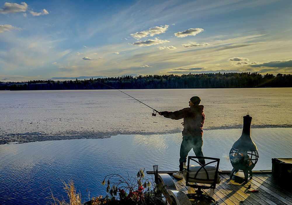 Gente pescando